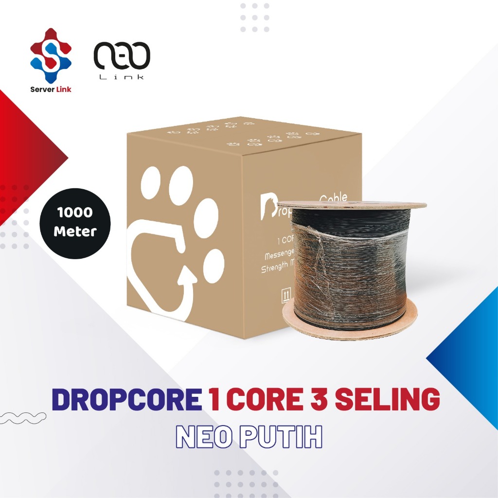 Jual BEST SELLER Kabel Dropcore 1 core 3 seling 1000 meter Neolink ...