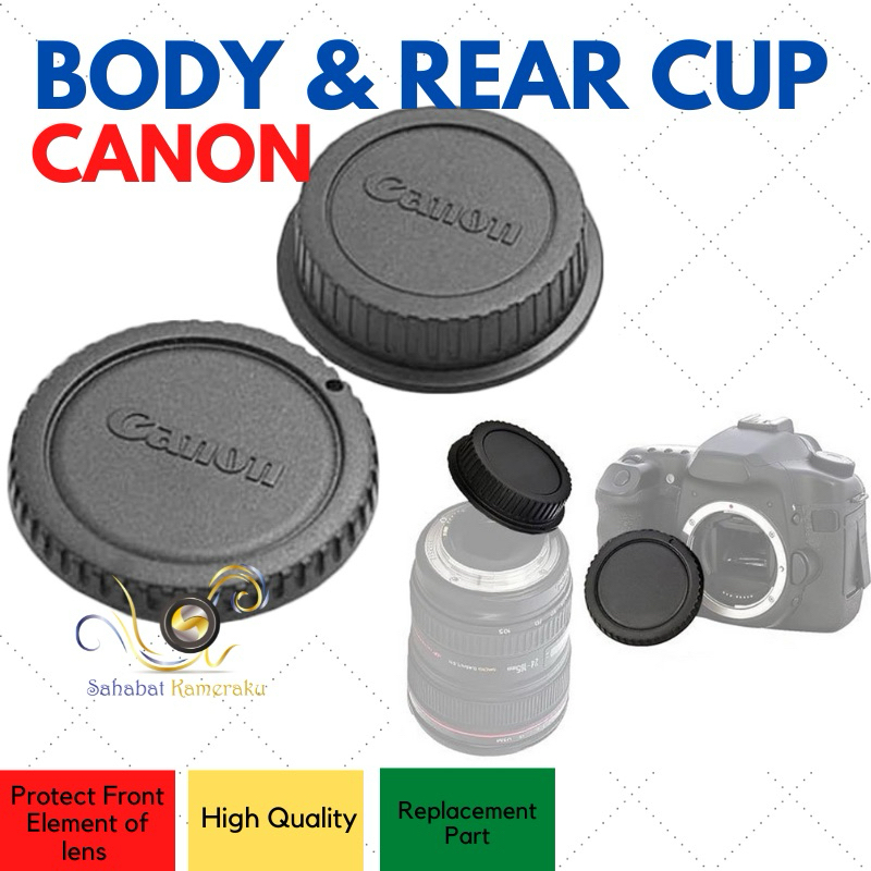 Jual Body Cap & Rear Cap Canon EOS DSLR EF EF-S 600D 60D 7D 5D 1200D ...