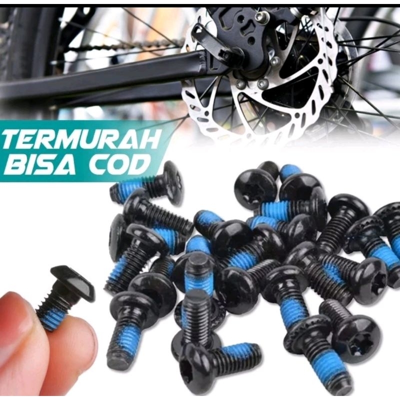 Jual Baut Rotor, Baut Piringan Cakram Sepeda warna Hitam ( Harga 1pcs ...