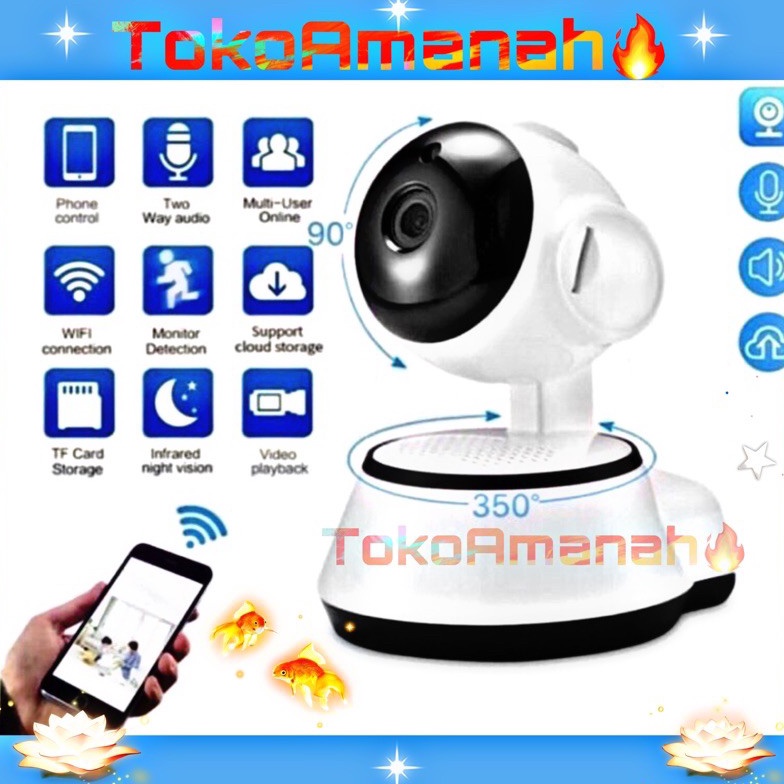 Jual Laris.. IP Camera WIFI CCTV V380 PRo Smart Wifi Kamera 5MP Full ...