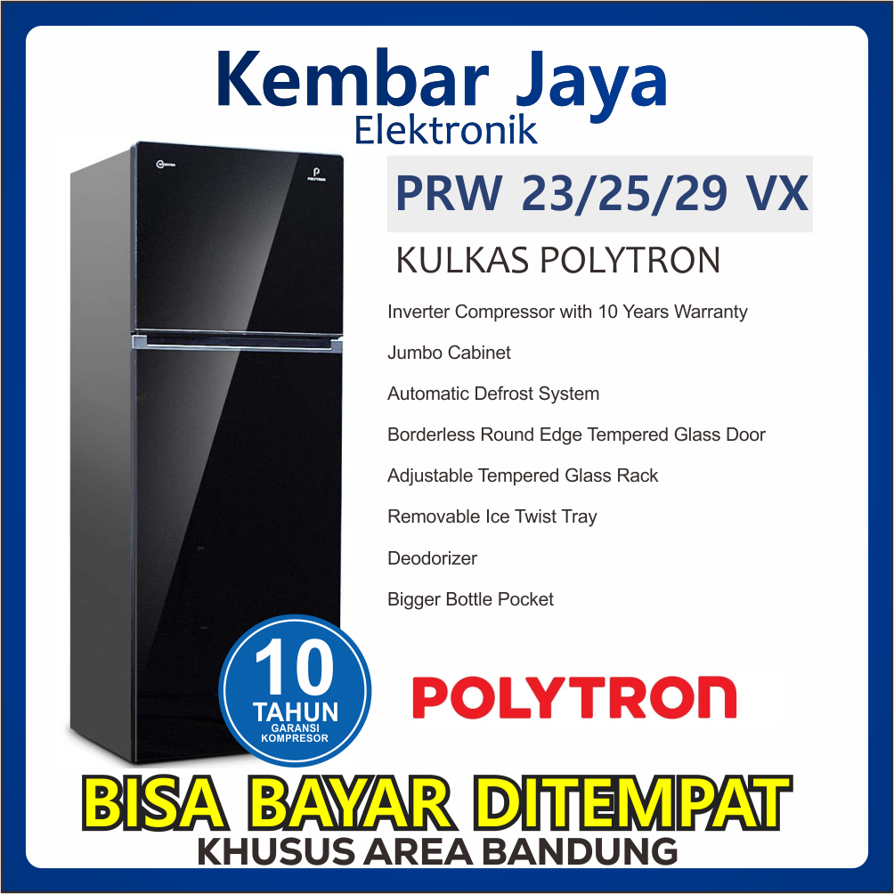 Jual Kulkas Pintu Polytron Inverter Prw Vx Vx Vx Garansi Resmi Belum Ada Penilaian