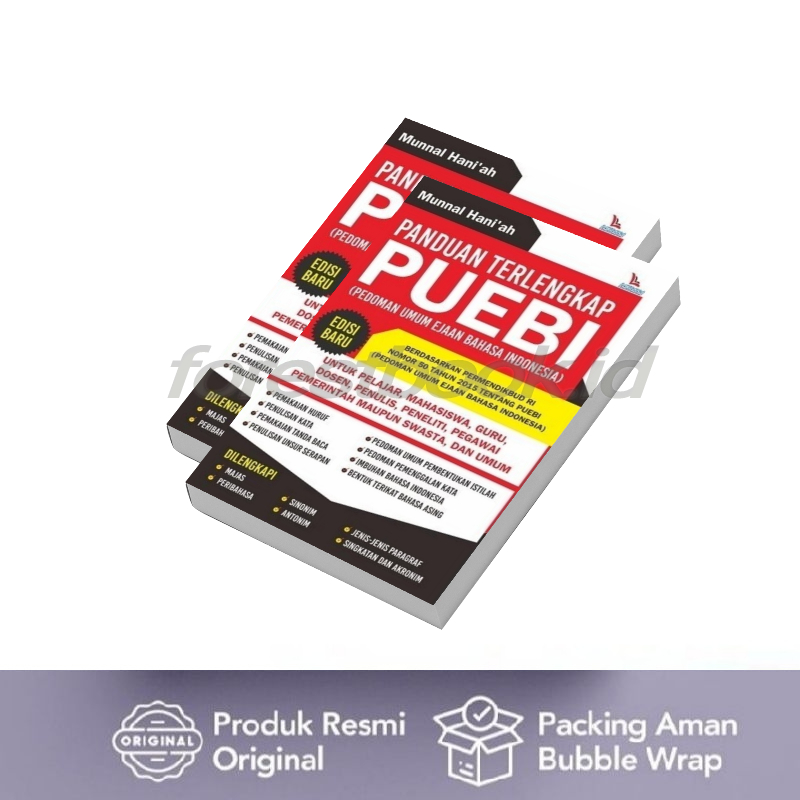 Jual Buku Panduan Terlengkap PUEBI (Pedoman Umum Ejaan Bahasa Indonesia ...