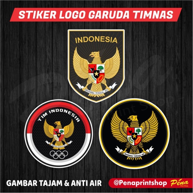 Jual Sticker Stiker Logo Garuda Indonesia Stiker Logo Timnas Garuda Merah Putih Stiker 7112