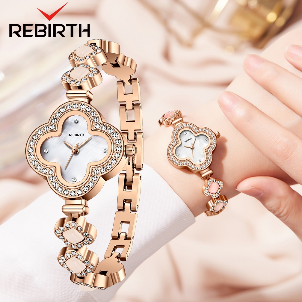 Jual REBIRTH Jam Tangan Wanita Anti Air Gelang Berlian Korea Elegan Jam