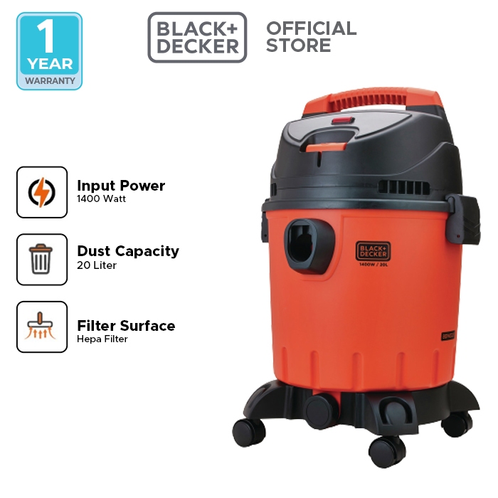 Black+Decker BDWD20-B1 Wet & Dry Vacuum Cleaner