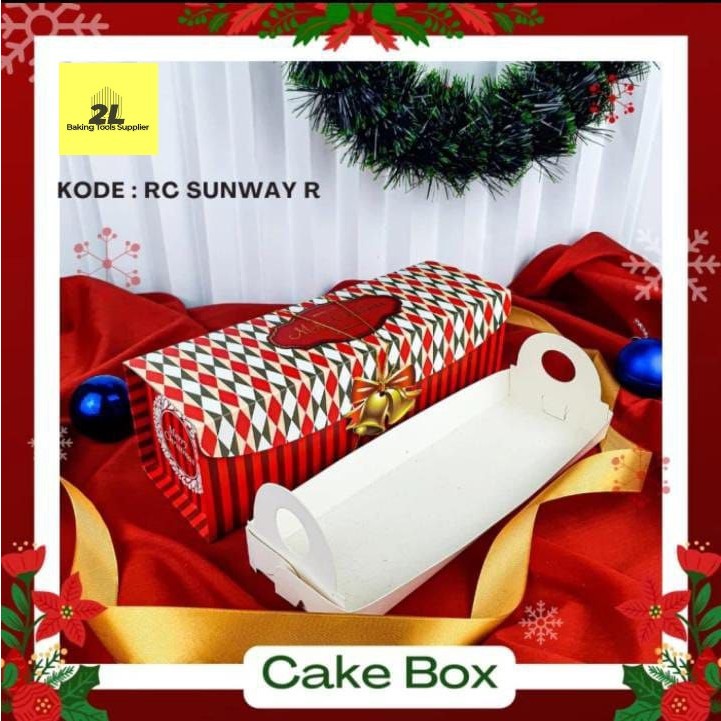 Jual Kotak kardus dus wadah box hantaran kue roti gulung roll cake bolu ...