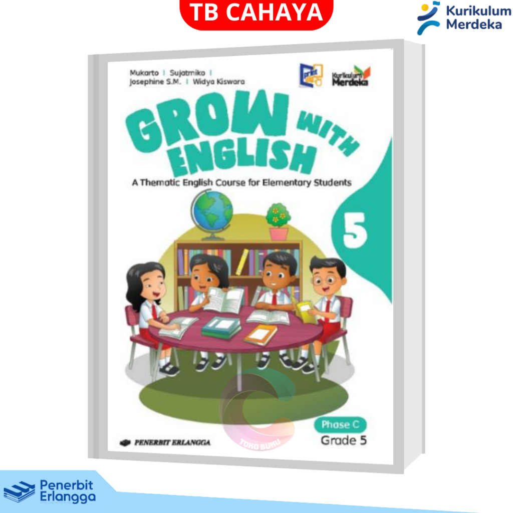 Jual BUKU GROW WITH ENGLISH Kelas 1 2 3 4 5 6 Phase A B C KURIKULUM ...