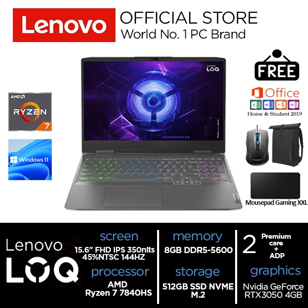 Jual Lenovo Loq Ryzen Hs Rtx Gb Ssd Gb Win Ohs Shopee Indonesia