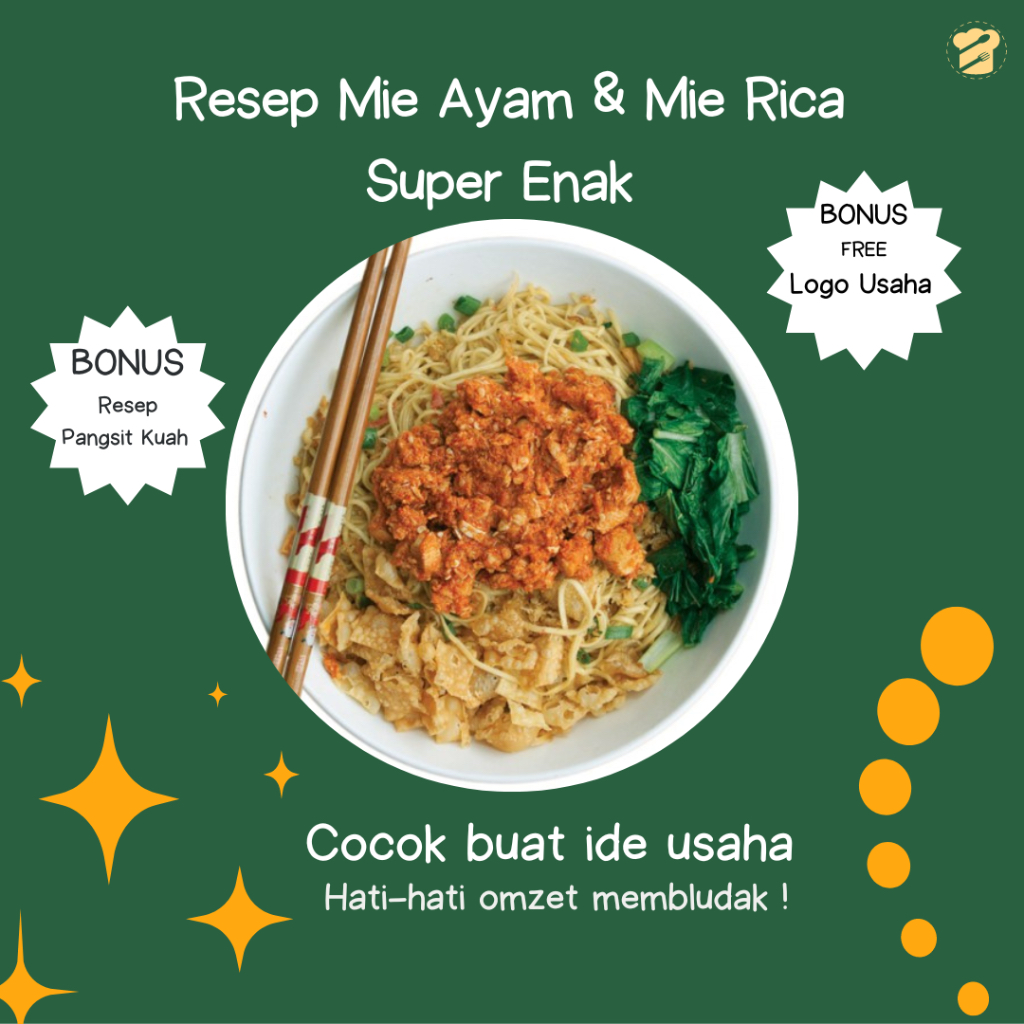 Rebus resep mie ayam lezat untuk ide jualan kamu