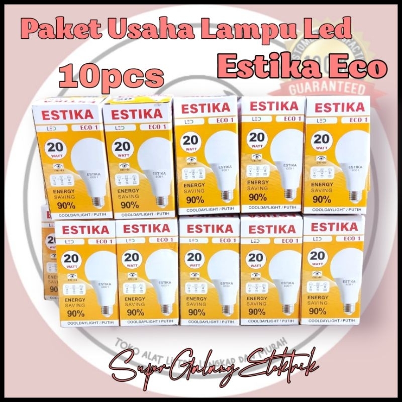 Jual PAKET USAHA 10PCS/PAKET ESTIKA ECO1 20W/Paket Lampu Led Murah ...