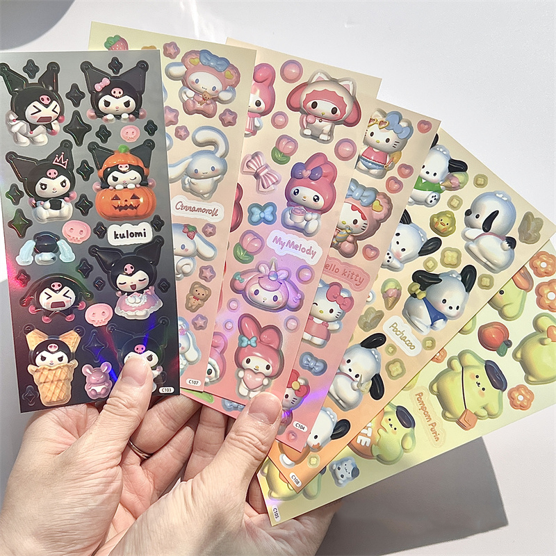 Jual Sanrio stiker lucu/Sticker Lucu 2D Sanrio Karakter | Shopee Indonesia