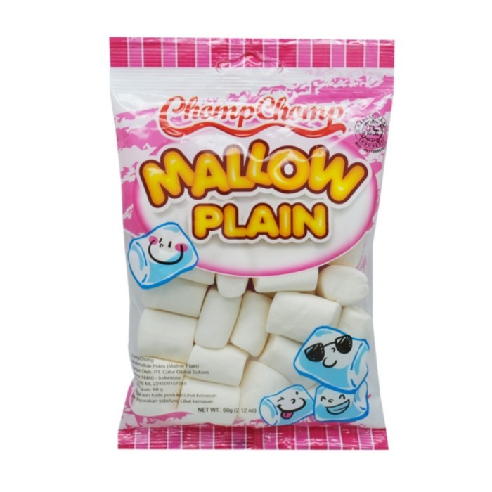 Jual Chomp-chomp Mallow Plain Marshmallow 60 G | Shopee Indonesia