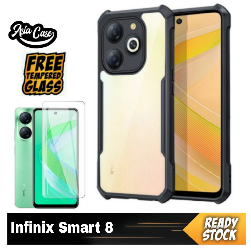 Jual Paket In Case Infinix Smart Free Tempered Glass Bening Fusion Transparan Shopee