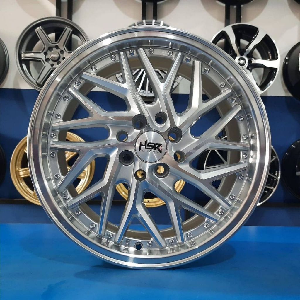 Jual velg mobil city ring 16 pelek HSR SEPULU R16 Silver Polish pnp ...