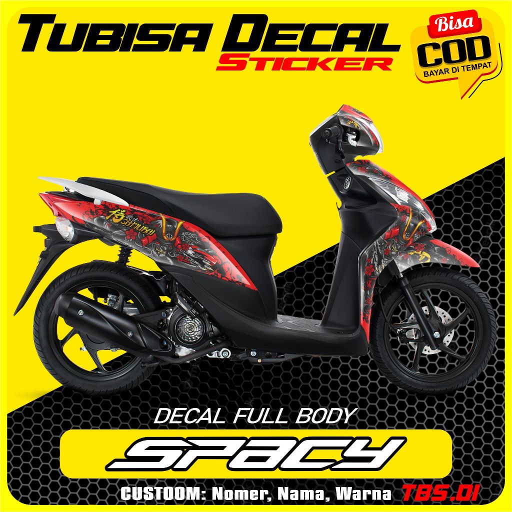 Jual Stiker Full Body Honda Spacy Decal Sticker Striping Spacy Premium Racing Tbs Shopee