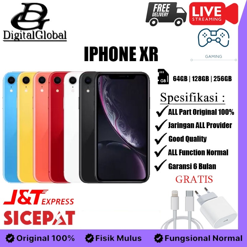 Jual iPhone XR/X 64GB / 128GB / 256GB Second Fullset Original 100%