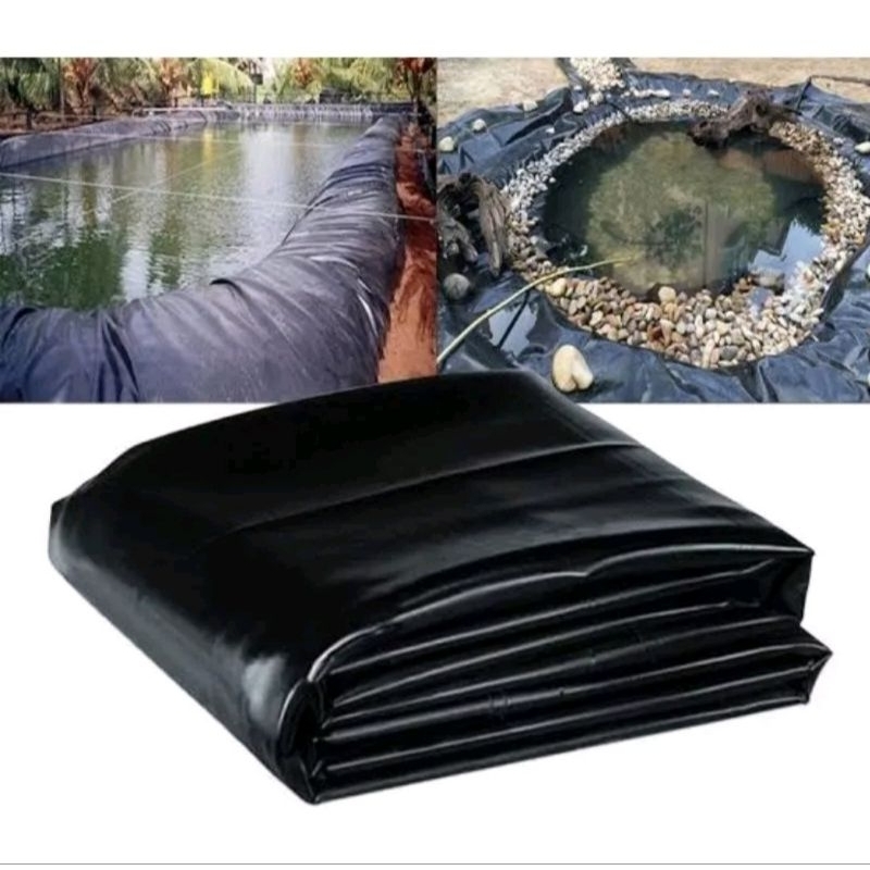 Jual Plastik Hdpe Geomembran 200 Micron 6x4 Meter Hitam Tebal Kuat