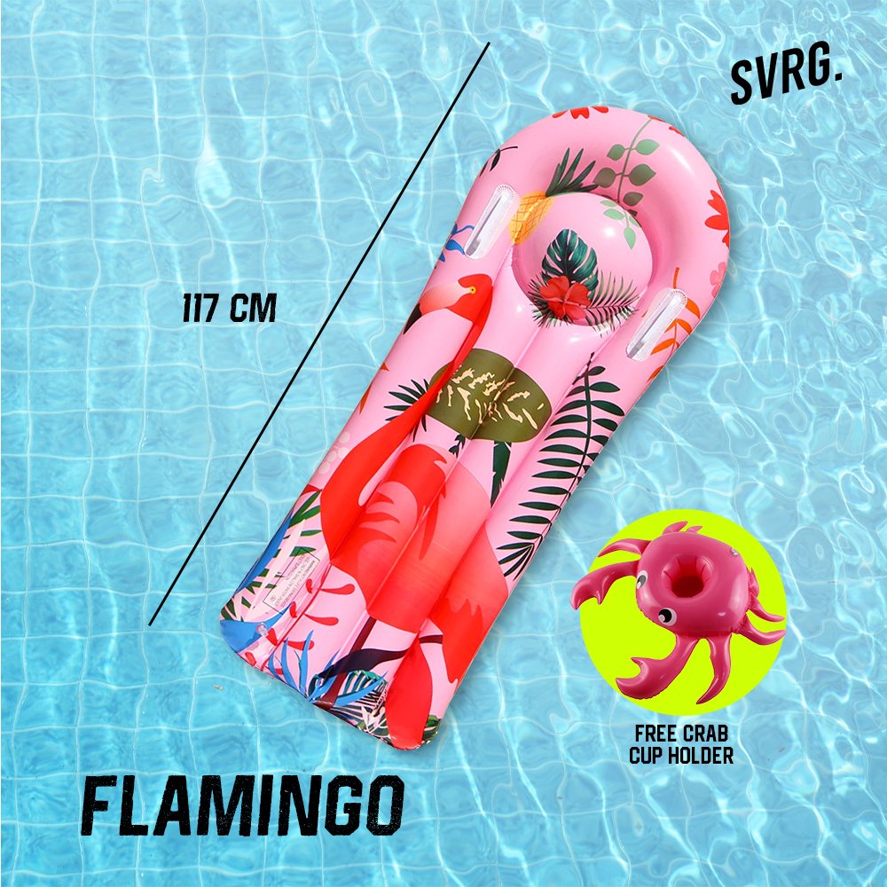 Jual SVRG. Swimming Floaties Mattress (FREE CUP HOLDER) Kasur