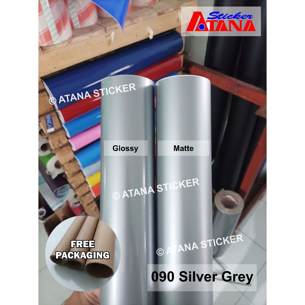 Jual Skotlet Silver Glossy Doff Metalik Dop Abu Grey 090 Perak Candy ...