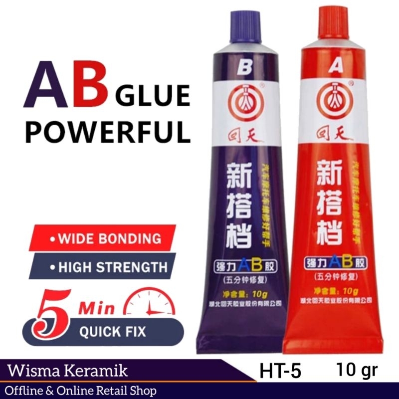 Jual Lem AB Super Glue 10 Gr, lem serbaguna, lem besi | Shopee Indonesia