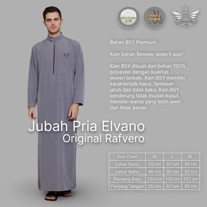 Jual gamis pria embos premium exclusive - Jubah pria premium - gamis ...