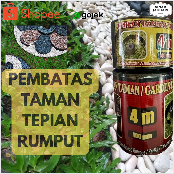 Jual Pembatas Rumput Tepian Taman Pembatas Batu Coral Hiasan Taman Shopee Indonesia 