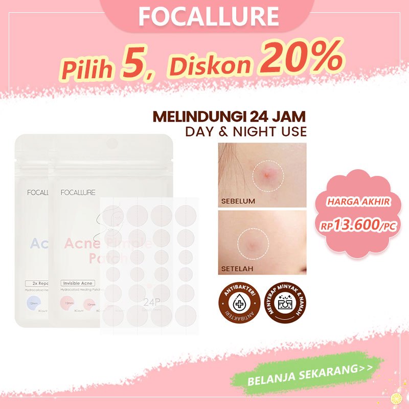 Jual Focallure Acne Pimple Patch Spot Patch Acne Treatment Day Night