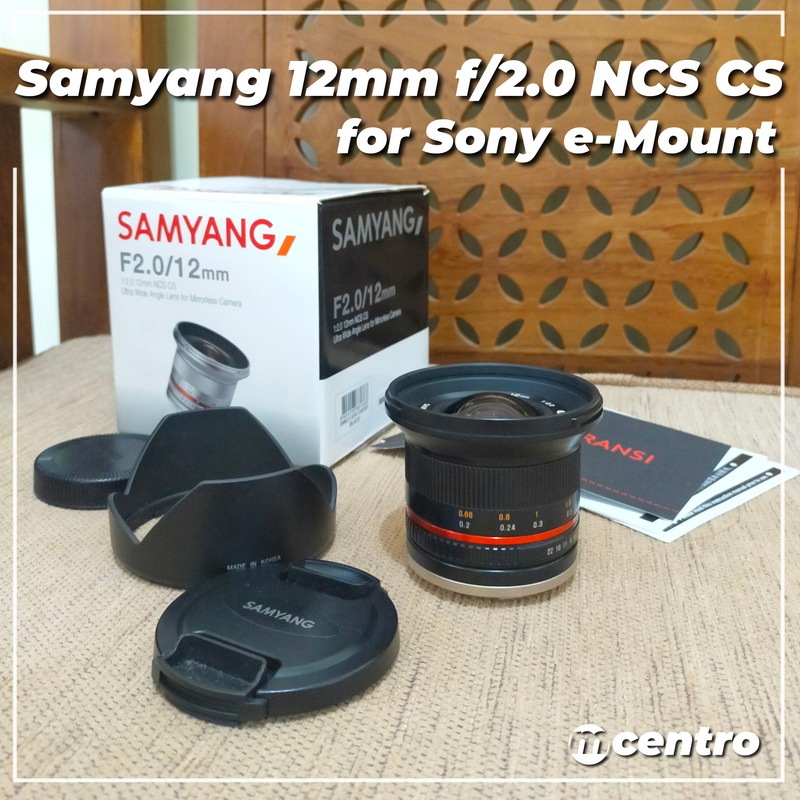 Jual Lensa Wide Angle Samyang 12mm NCS CS Lens for Sony E