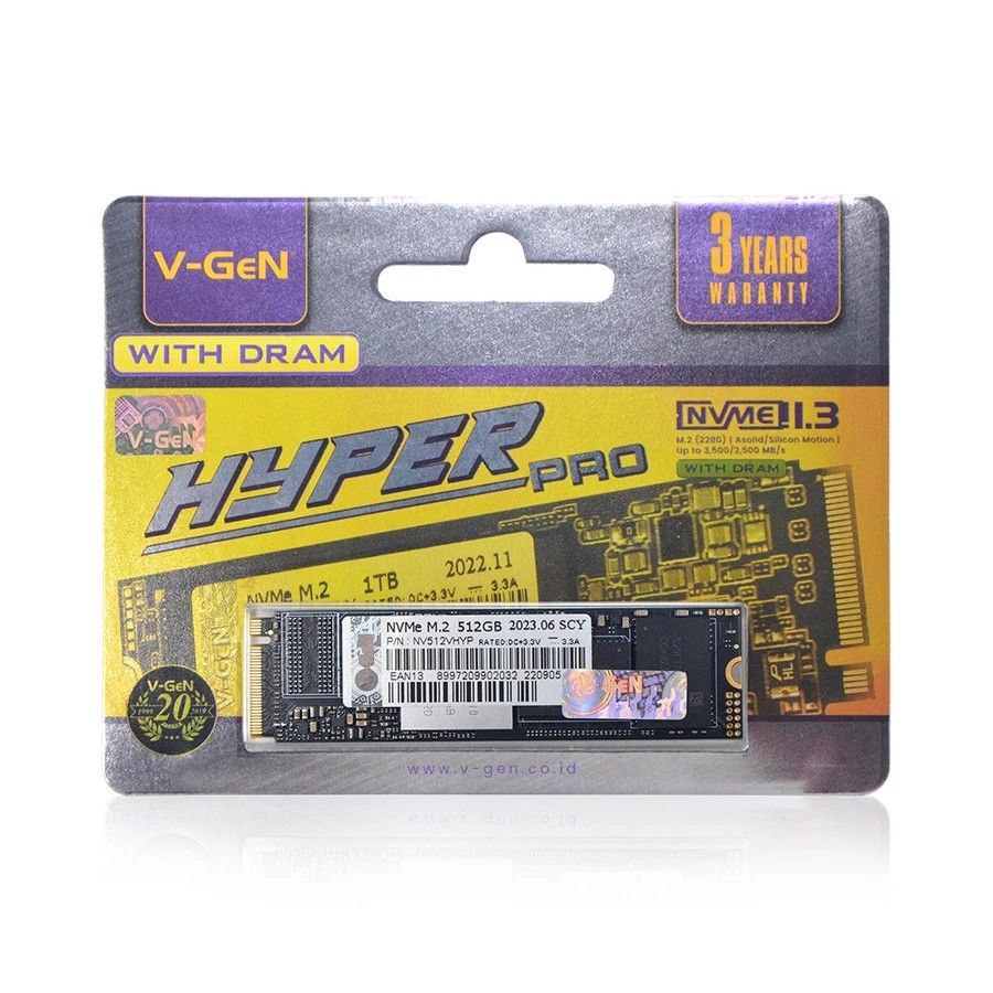 Jual SSD M2 NVME VGEN HYPER PRO WITH D-RAM 512GB M.2 V-GEN NON HEATSINK ...