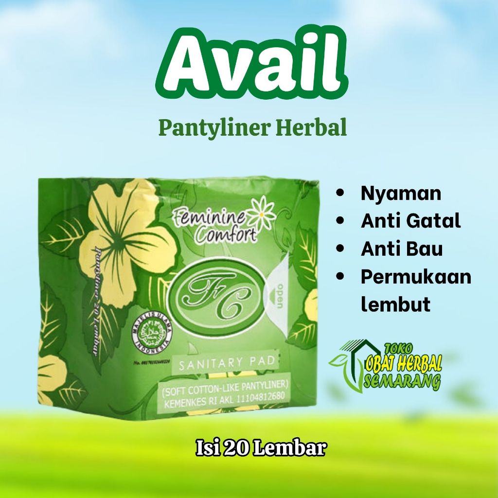Jual Avail Hijau Pembalut Pantyliner Avail Isi 20 Lembar Pantiliner