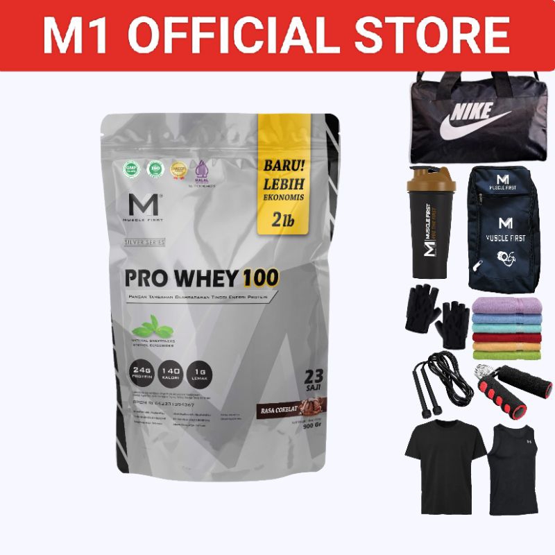 Jual Muscle First Pro Whey 100 2lbs 23 Serving Suplemen Whey Protein M1 ...