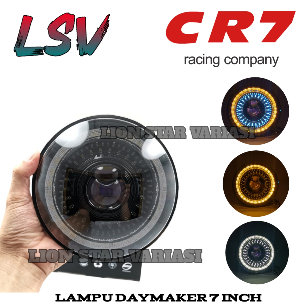 Jual Headlamp Led Daymaker Angel Eyes Inch Lampu Depan Daymaker