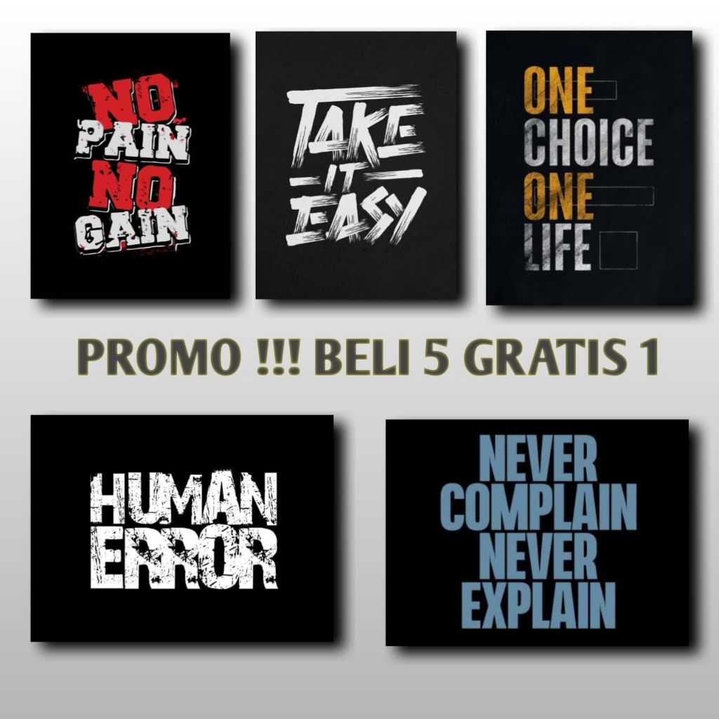 Jual Poster Motivasi Hiasan Dinding Kata Kata Motivasi Wall Decor Poster Dinding Hiasan