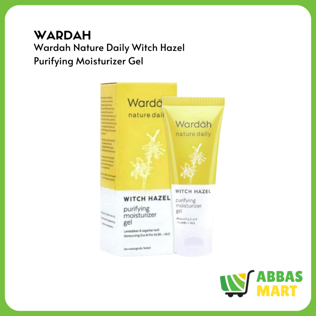 Jual Wardah Nature Daily Witch Hazel Purifying Moisturizer Gel 40ml