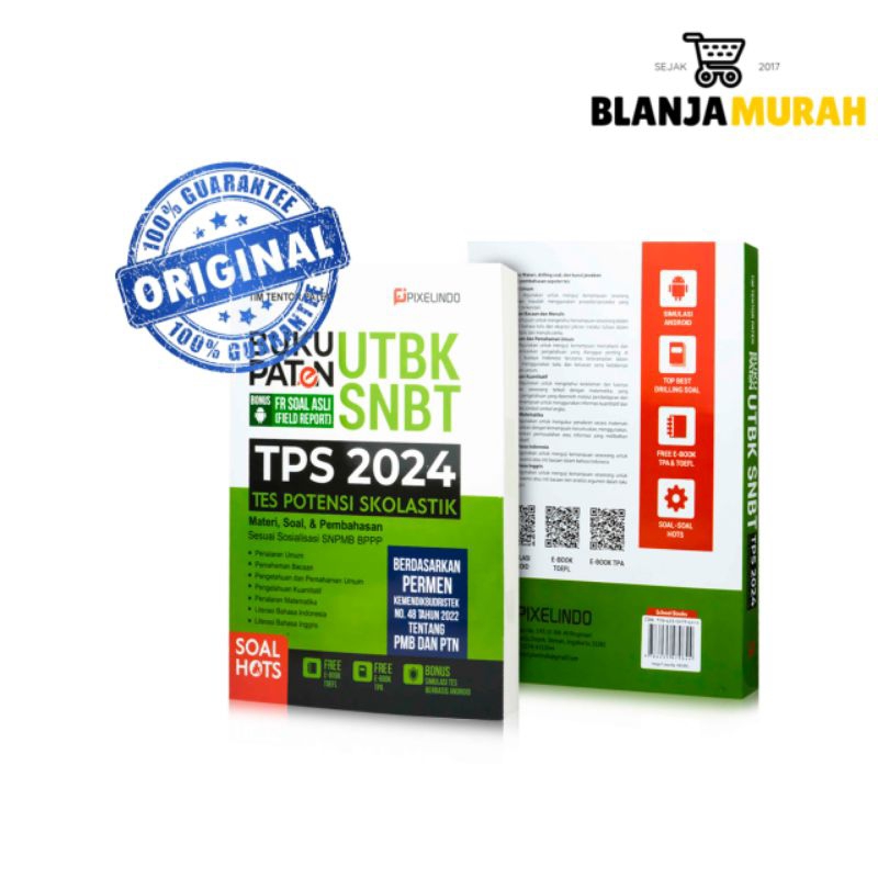 Jual BUKU PATEN UTBK SNBT TPS 2024 | Shopee Indonesia