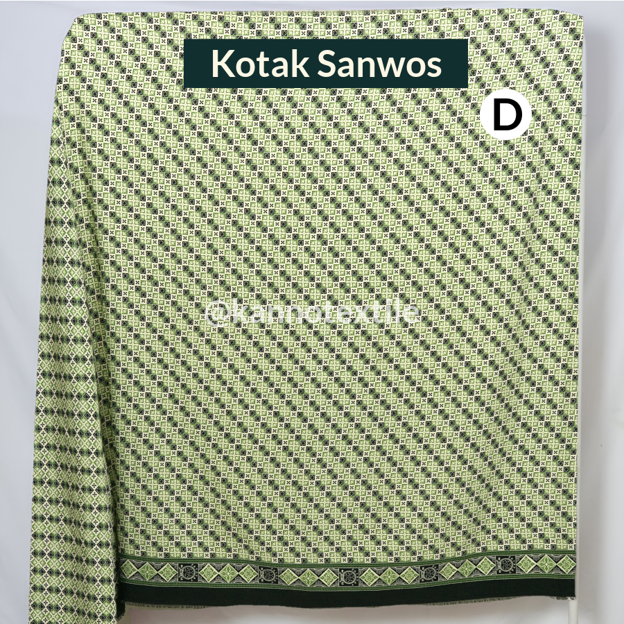 Jual KAIN BATIK HALUS SERAGAM FATAYAT NU MOTIF BUNGA KOTAK BAHAN SEMI