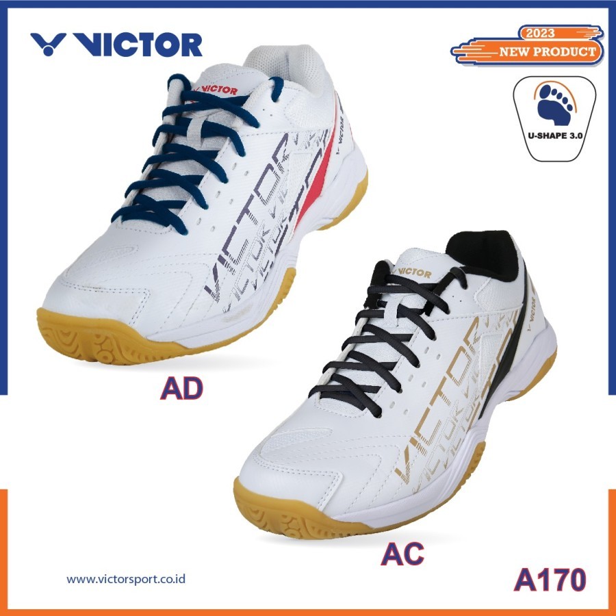 Scarpe Da Badminton VICTOR SH-A170 Unisex | Suola In Gomma A Stella, Ammortizzate | Per Squash, Tennis Tavolo E Sport Indoor
