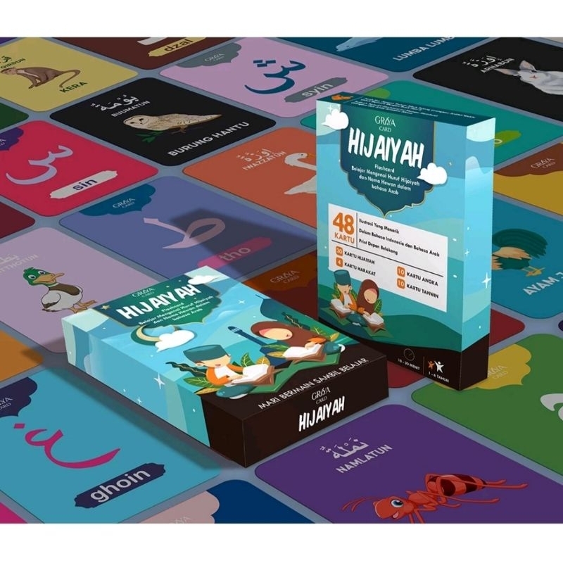 Jual flashcard doa, wudhu dan sholat, asmaul husna, warna dan bentuk ...