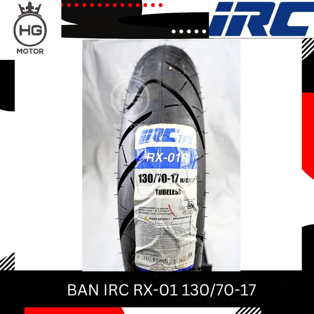 Jual BAN IRC 130/70 Ring 17 RX 01 RX-01 Ban Tubeless Motor Sport ...