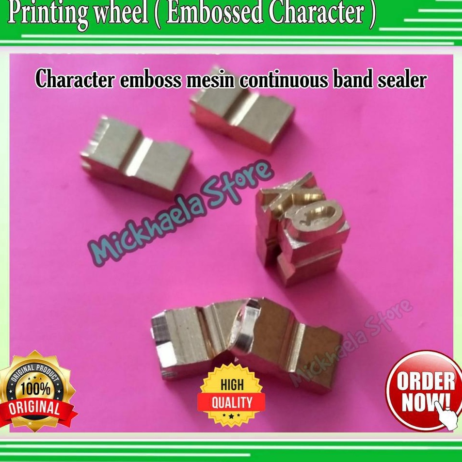 Jual Buruan Cek Printing wheel character angka huruf Font number mesin
