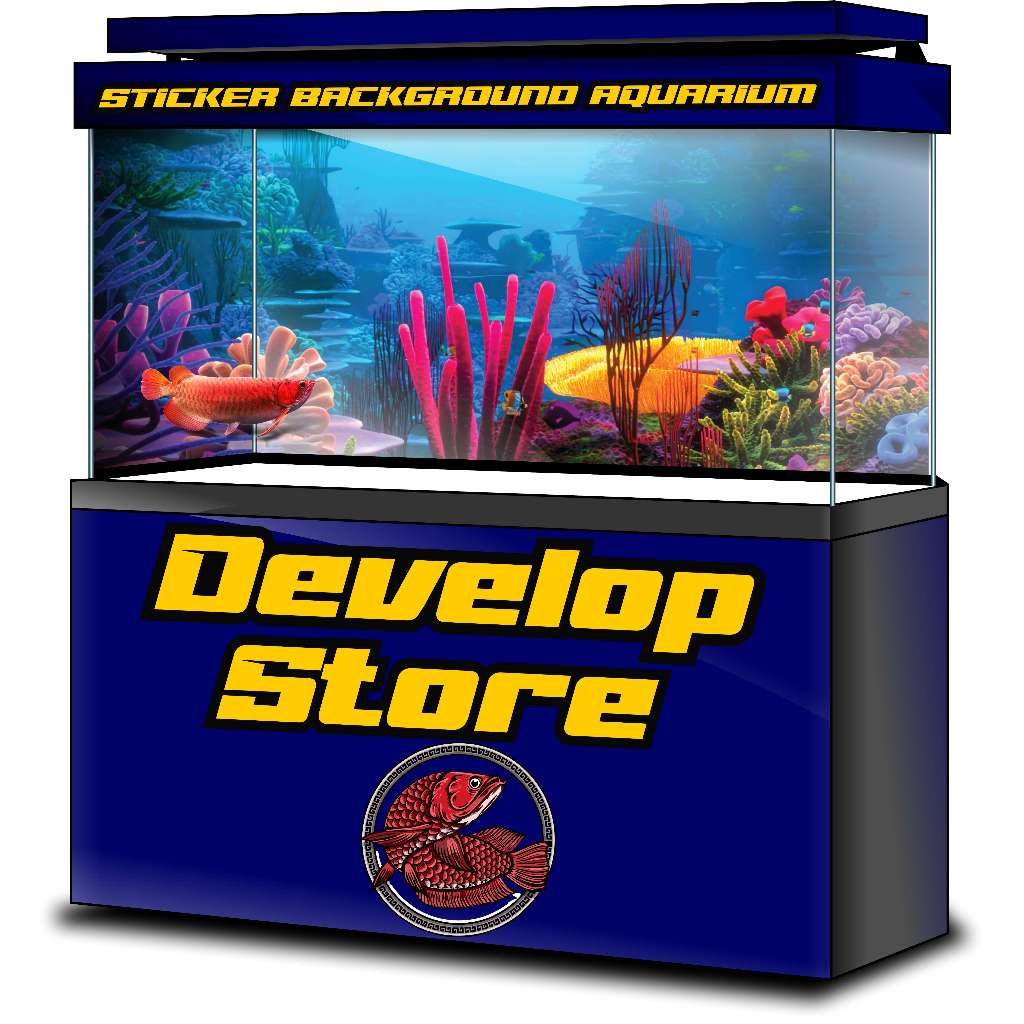 Jual STICKER AQUARIUM, STICKER KACA AQUARIUM, WALLPAPER AQUARIUM, STIKER BACAKGROUND AQASCAPE