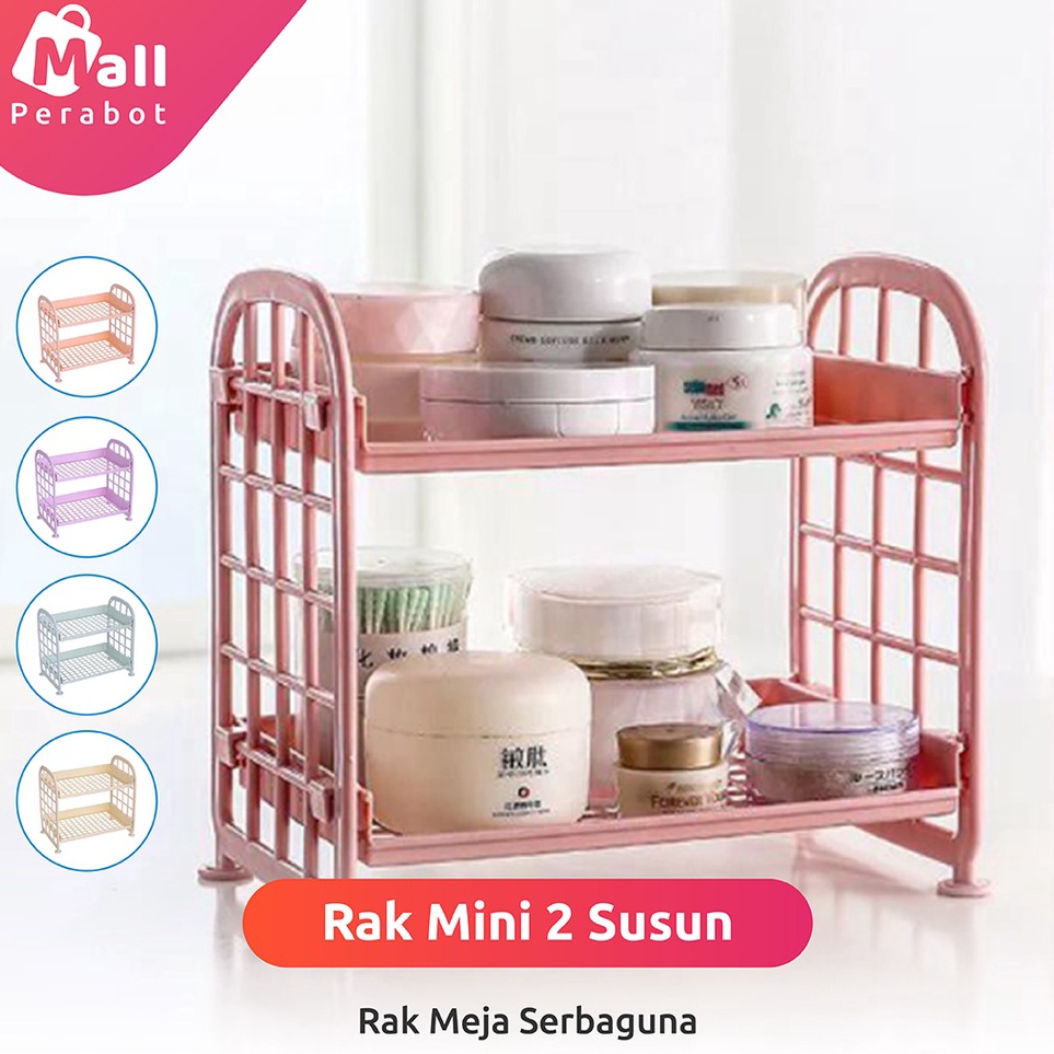 Jual Paling Popular Mall Perabot Rak Mini 2 Susun Tingkat Tempat ...
