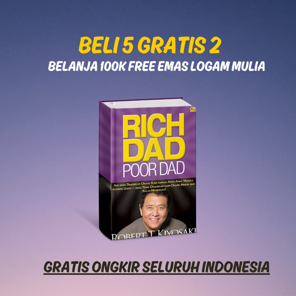 Jual Rich Dad Poor Dad Karya Robert T Kiyosaki Shopee Indonesia