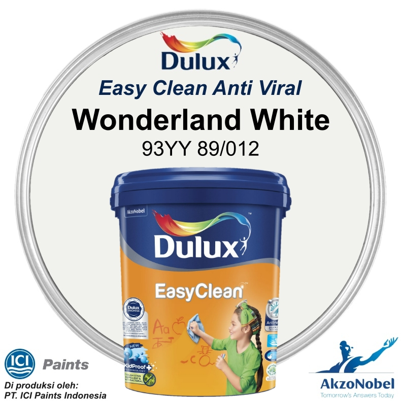 Jual CAT DULUX EASY CLEAN 20 LT - WONDERLAND WHITE 93YY 89/012 | Shopee ...