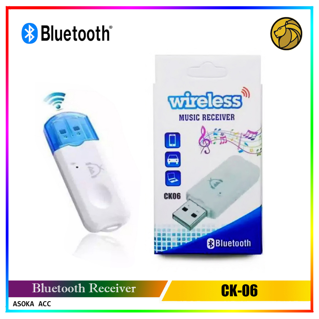 Jual Bluetooth Music Receiver Audio USB CK06 Tanpa Kabel Aux Wireless