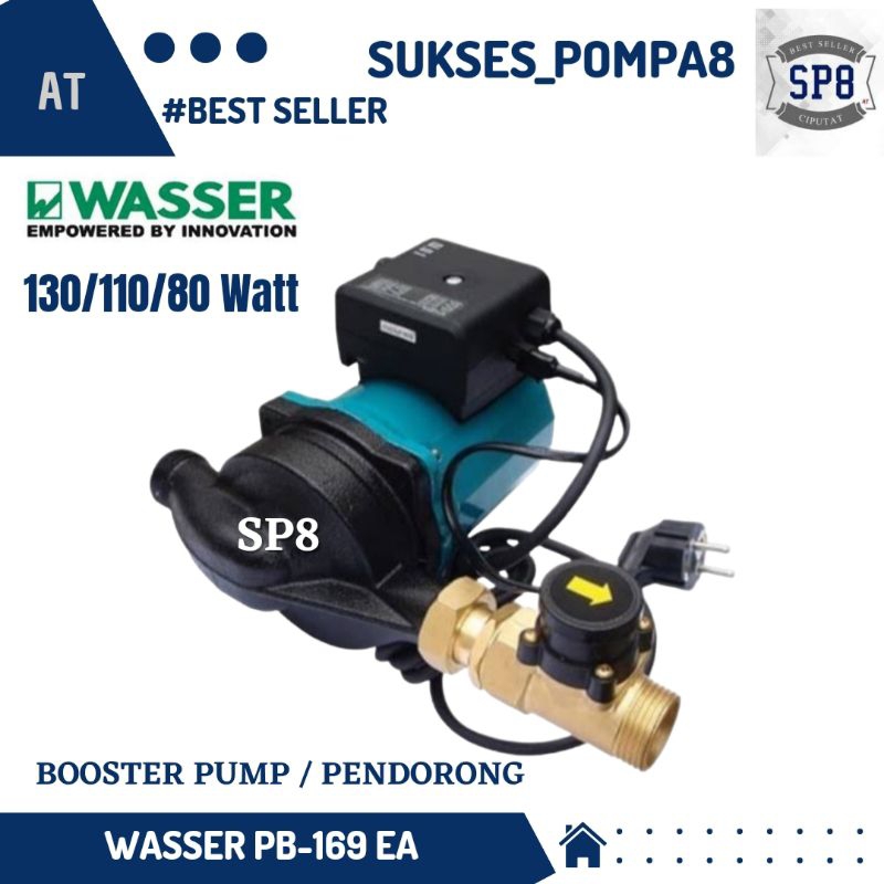 Jual Pompa Air Booster Wasser Pb 169 Ea Otomatis Pompa Pendorong