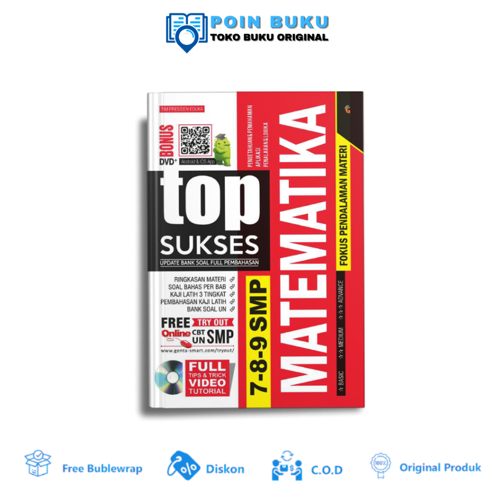 Jual BUKU PELAJARAN SMP TOP SUKSES UPDATE BANK SOAL PEMBAHASAN ...