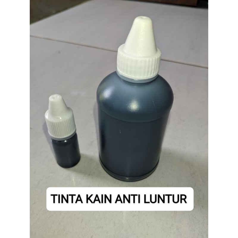 Jual TINTA KHUSUS KAIN DAN KERTAS WARNA HITAM,anti luntur walau