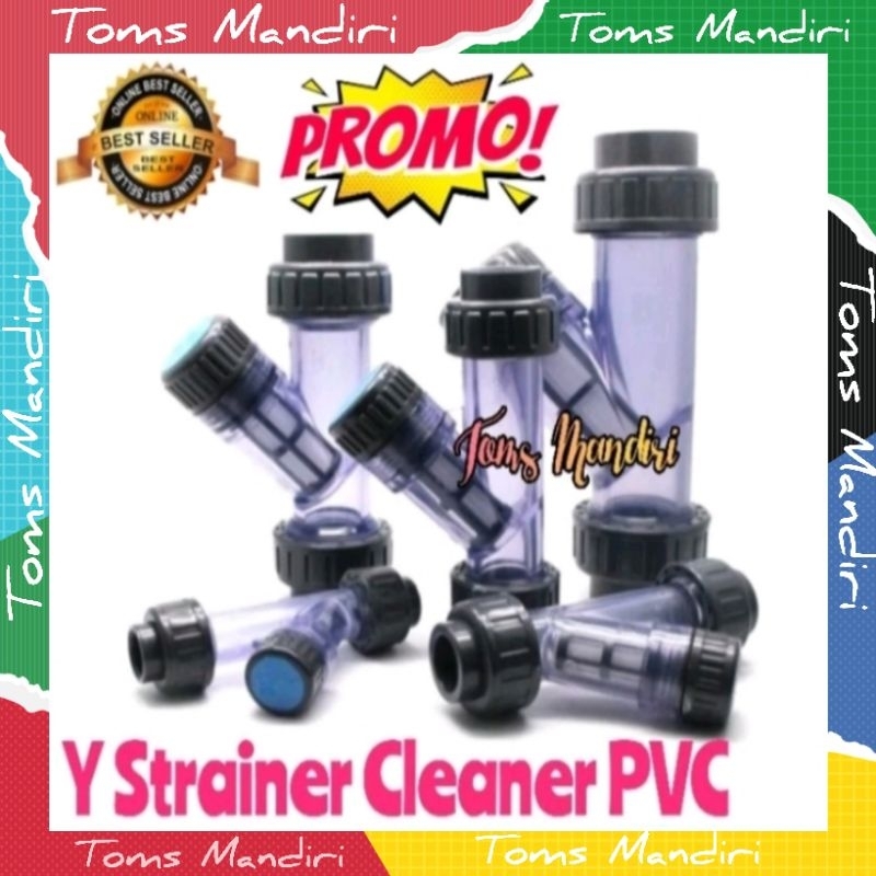 Jual Y Strainer Clear Double Union PVC Fitting PVC Pipa PVC | Shopee ...