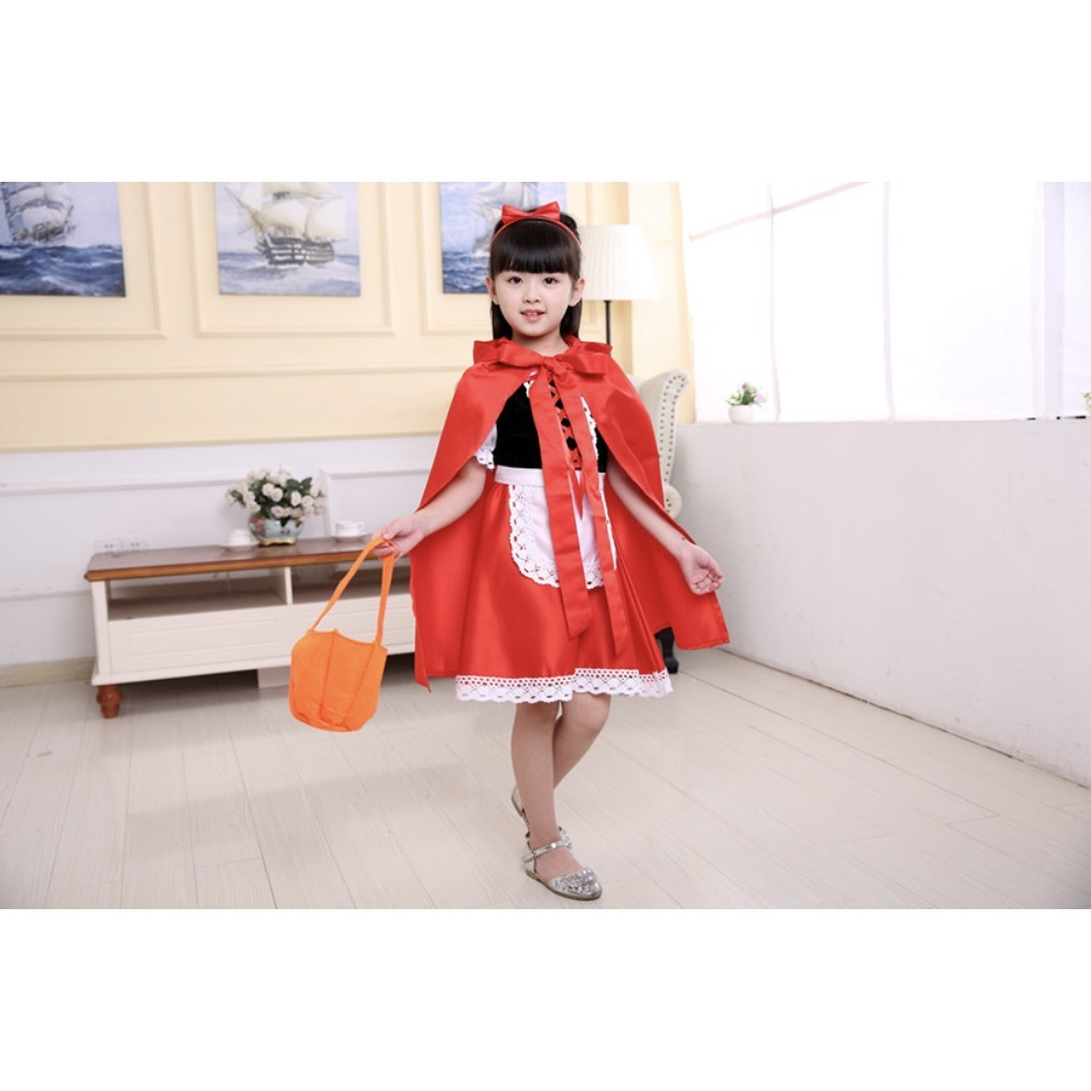 Jual Jubah Red Riding Hood Cape Hoodie Cosplay Halloween Tudung Merah ...